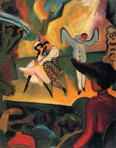 Russisch Ballet I door August Macke