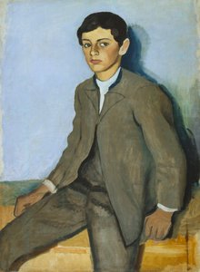 Boerenjongen uit Tegernsee door August Macke