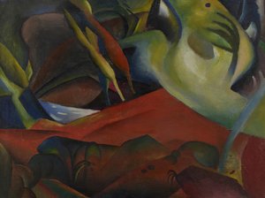 De storm, 1911 door August Macke