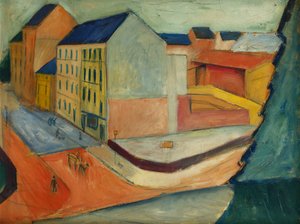 Onze straat met renbaan, Bonn, 1913