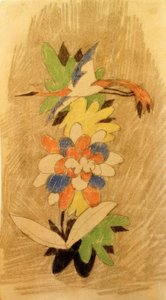 Vogel in bloemen