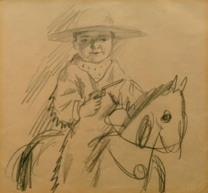 Walter als cowboy
