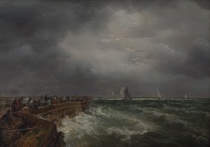Havenstuk door August Piepenhagen