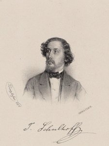 Portret van de pianist en componist Julius Schulhoff 1825-1898, 1850