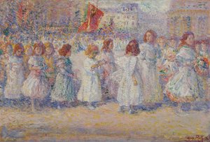 Corpus Christi processie door August Roth
