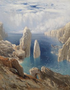 Steile kust door August Schaeffer von Wienwald