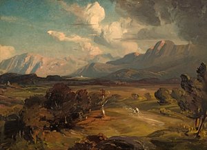 Voorgebergte landschap door August Seidel