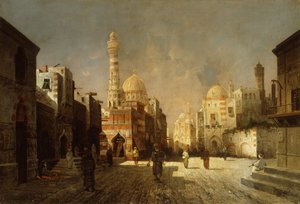 Scène uit een Arabische straat