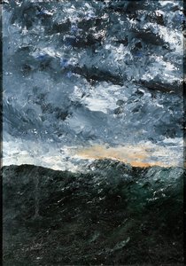 Landschap, zeegezicht: Vågen VIII (Golf VIII) door August Strindberg