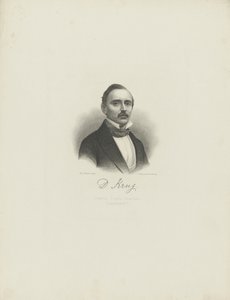 Portret van de pianist en componist Diederich Krug 1821-1880, ca. 1850