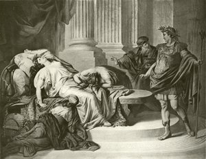 Augustus Caesar en Cleopatra door August von Heckel