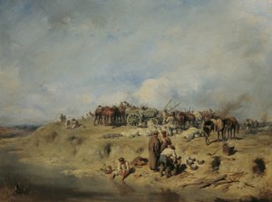 Bivak van Russische soldaten