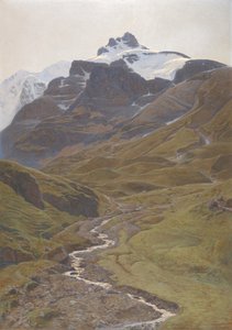 Uitzicht op de Wilde Frau door Auguste Baud Bovy