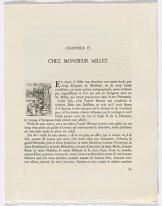 Frédéric Mistral: Mémoires et Recits van Frédéric Mistral: vrouw en man te paard (pagina 65) door Auguste Brouet