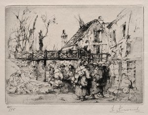 De Stop bij het Dorp door Auguste Brouet