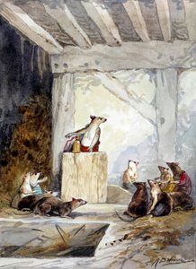 Illustratie van de fabel 
