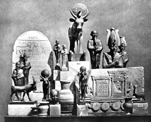 Artefacten, Memphis Saqqara, Egypte, 1893