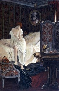 De overspelige vrouw. Illustratie van Auguste François Gorguet (1862 - 1927) voor 