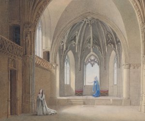 Anne, mijn zus Anne, zie je niets komen, 1817 door Auguste Garneray