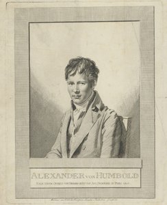 Portret van Alexander von Humboldt 1769-1859 door Auguste Gaspard Louis Desnoyers