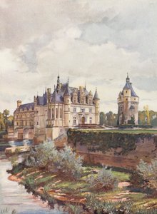 Frankrijk: Le Chateau de Chenonceaux door Auguste Gerardin