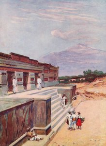 De ruïnes van Mitla, Mexico