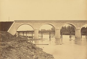 Viaduct over de Loire bij Andrezieux