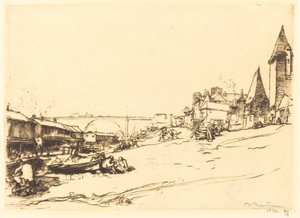 Angers - Het Huis van de Koning van Polen door Auguste Lepere