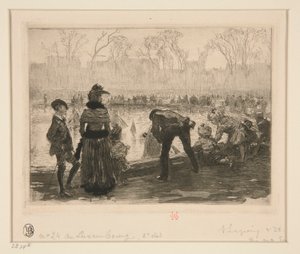 Au Luxembourg door Auguste Lepere