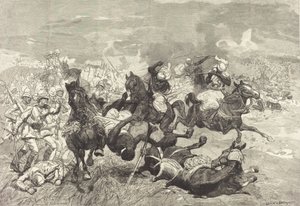 In Soedan: Slag bij El-Teb door Auguste Lepere