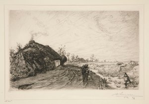 Pad langs het moeras van de Vendée (Saint-Jean-de-Monts) door Auguste Lepere