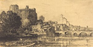 Clisson Beneden-Loire door Auguste Lepere