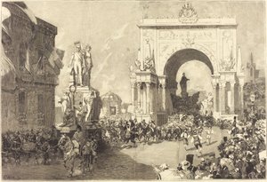 Jubileumfeesten van Brussel door Auguste Lepere