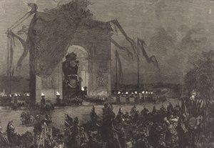 Begrafenis van Victor Hugo. De Waken, 1885