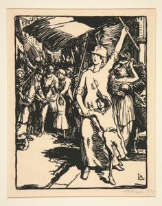 De oorlog is verklaard, uit La Guerre de 1914, eerste serie, nr. 8