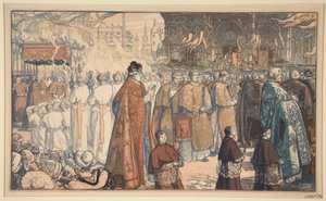 De processie van Sacramentsdag in Nantes