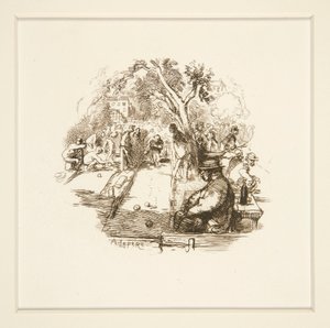 Lawn Bowlen door Auguste Lepere