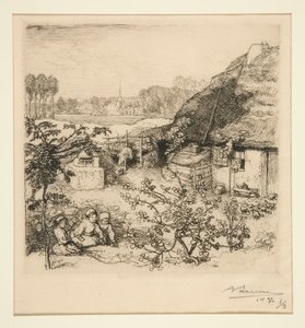 Het nest (Saint-Jean-de-Monts) door Auguste Lepere