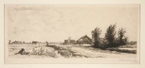 Le petit gardeur de vaches door Auguste Lepere