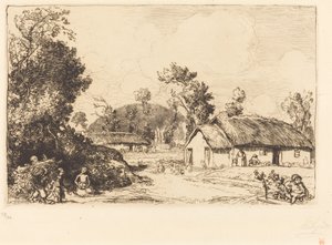 Het spel van de rustplaats, Vendee door Auguste Lepere