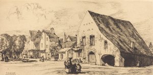 Provins Seine et Marne, 1910 door Auguste Lepere