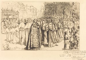 Terugkeer van de Processie naar de Kathedraal van Nantes