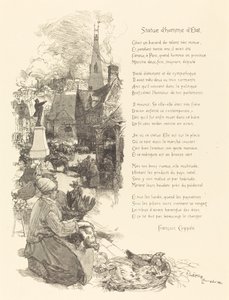 Standbeeld van een staatsman, gepubliceerd 1886 door Auguste Lepere