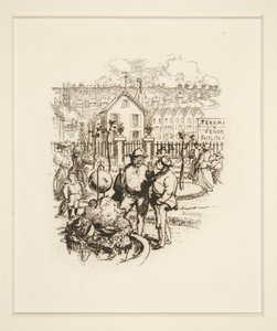 Suburbaan park door Auguste Lepere