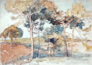 De Grote Bomen door Auguste Lepere