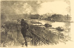 De Seine bij de Austerlitzbrug door Auguste Lepere