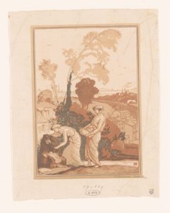 Muziek en Poëzie helpen de kunstenaar door Auguste Lepère (signed by artist)