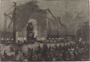 Begrafenis van Victor Hugo. De wake