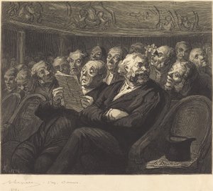 De Orkeststoelen door Auguste Lepère after Honoré Daumier