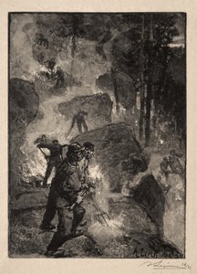 Varenbranders door Auguste Louis Lepère